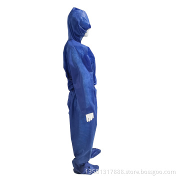 Wholesale 45G Sms PE Level 3 Medical Coveralls Disposable Isolation Gowns